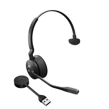 Imagem de Jabra Fone de ouvido sem fio de orelha única Engage 55 SE (segunda edição) com adaptador USB A DECT Link 400 – microfone com cancelamento de ruído, amplo alcance – certificado MS Teams, funciona com