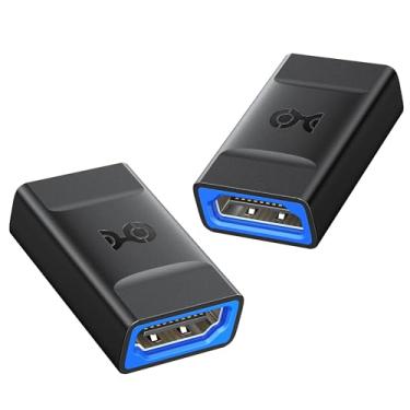 Imagem de Cable Matters Pacote com 2 acopladores HDMI 8K (adaptador HDMI fêmea para fêmea) em preto - compatível com 4K 120Hz e 8K 60Hz