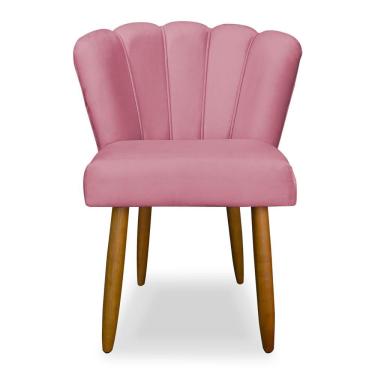 Imagem de Cadeira Para Penteadeira Quarto Modelo Flor - Balaqui Decor Cor: Rosa