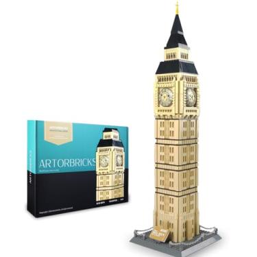 Imagem de ArtorBricks Architectural Big Ben Large Collection Building Set Model Kit and Gift for Teens and Adults , Compatible with Lego (1666 Pieces)