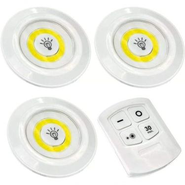 Imagem de Luminária Lâmpada Led Spot Sem Fio Portátil Controle Remoto