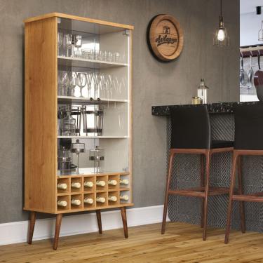 Imagem de Cristaleira 4 Prateleiras Franca Cinamomo Off White