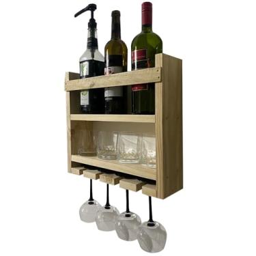 Imagem de Bar Barzinho Adega Parede Rustico Porta Taça