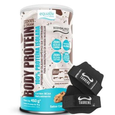 Imagem de Body Protein Isolado Cookies Cream 450 Luva - Equaliv