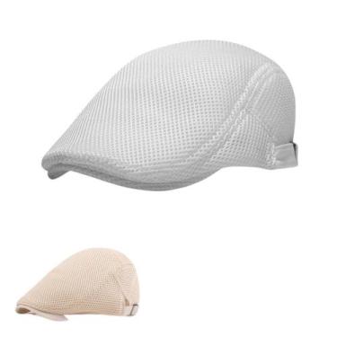 Imagem de Kit 2 Boné Boinas Masculina Verão Premium Cinza E Azul - Mercado Mascu