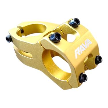 Imagem de Suporte Mesa De Guidão Freestyle 45mm Ahead +/-7° Mtb Bmx Durt Jump Rava (Amarelo Ouro)