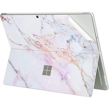 Imagem de Digi-Tatoo Adesivo de decalque de capa protetora ultrafina para tablet Microsoft Surface Pro 9 (versão 2022), fácil de aplicar, antiarranhões, sem resíduos de vinil [mármore rachado]