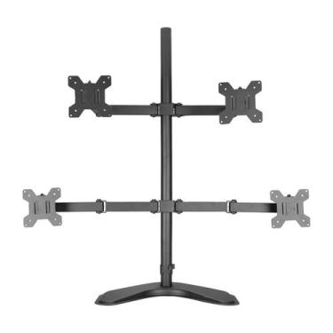 Imagem de Suporte Articulado Com Base Para 4 Monitores De Mesa 10 Até 32 Polegad