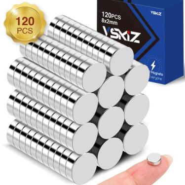 Imagem de 120 unidades de ímãs pequenos Geladeira VSKIZ Tiny Rare Earth Magnet 8