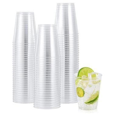 Imagem de Copos de plástico descartáveis JOLLY CHEF 240mL, 100 pacotes transpare
