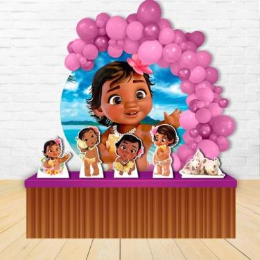 Imagem de Painel Redondo E Displays Moana Baby - IMPAKTO VISUAL