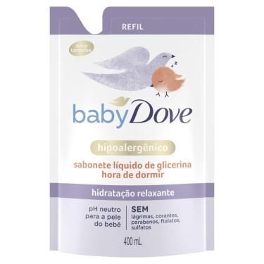 Imagem de Sabonete Líquido Dove Baby Hipoalergênico Hora de Dormir Hidratação Relaxante Refil 400ml