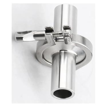 Imagem de 1 conjunto 1,5''-10.2 cm flange 50 mm ferrule de solda + braçadeira tripla + PTFE ou junta de silicone aço inoxidável SUS SS 304 (57 mmOD 77,5 mm)