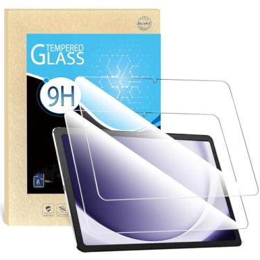 Imagem de Pacote com 2 protetores de tela para Samsung A9 Plus de 11 polegadas, vidro temperado para Samsung Galaxy Tab A9+ SM-X210/X216/X218, dureza 9H, antiarranhões, instalação sem bolhas, HD transparente