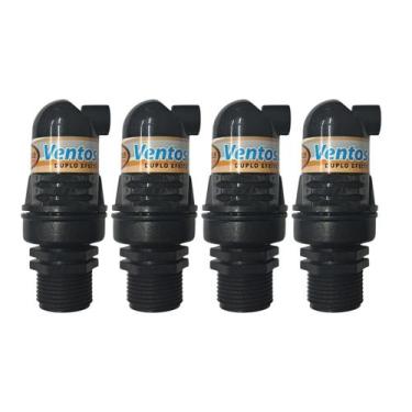 Imagem de Kit 4 Un. Válvula Ventosa Duplo Efeito 3/4 Plasnova para Eliminação de