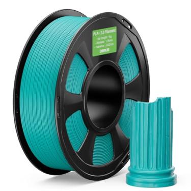 Imagem de DEEPLEE Filamento PLA+ 2.0 1,75 mm, filamento de impressora 3D de resistência mais forte, turquesa 1 kg, filamento de impressora 3D PLA Plus atualizado, filamento PLA+ de alta velocidade para a