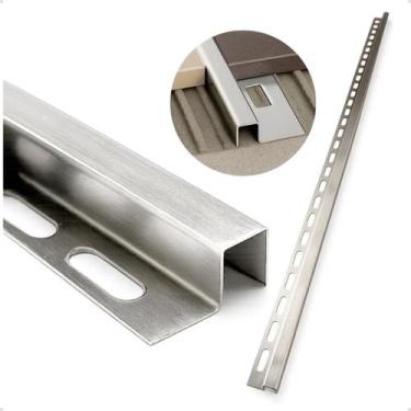 Imagem de Perfil P Filete Soleira Em Inox 304 Escovado 1m - Magerski