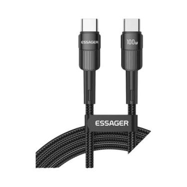 Imagem de Cabo USB Tipo C Para USB C De 100W 2M Carregador Rápido Para iPhone Ma