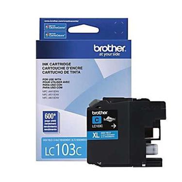 Imagem de Cartucho De Tinta Brother Lc-103c Lc-103 Ciano | Mfc-j4510dw Mfc-j4710dw Mfc-j4310dw | Original 6ml