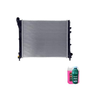 Imagem de Kit Radiador 500 1.4 8/16V C/Ar Manual + Aditivo Rosa 5L + Água Desmineralizada 1L