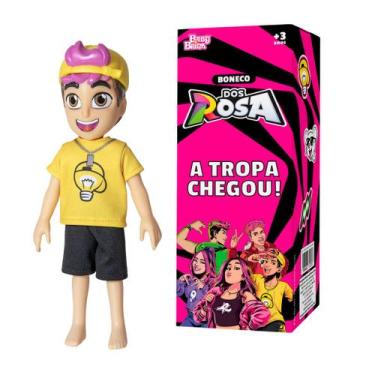 Imagem de Boneco Leozin Dos Rosa Com Chaveiro Baby Brink Articulado Brinquedo Or
