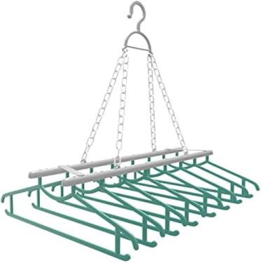 Imagem de Varal para roupas, pendurar camisetas, camisetas e camisas, facil.