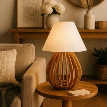 Imagem de Kit 3 Abajur De Cabeceira De Cama Iluminaria De Mesa Quarto Escritorio