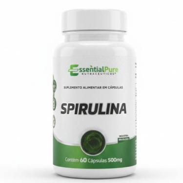Imagem de Spirulina 60 Cápsulas 500mg Natural Original - Essential Pure - Essenn