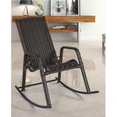 Imagem de Cadeira Balanço Aconchego Varanda Descanso Jardim Leitura - WJ MÓVEIS