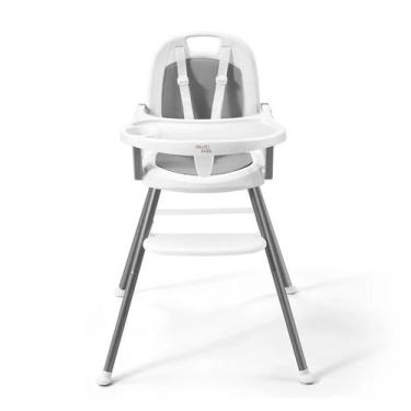 Imagem de Cadeira de Alimentação 3 em 1 Berry Baby Cinza Multikids
