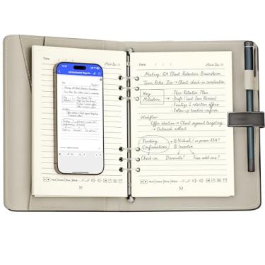 Imagem de Mloas Caneta de sincronização inteligente para anotações, caderno digital com caneta, permite caligrafia sincronizada, ocr para texto, armazenamento offline, gravação de áudio e compartilhamento de