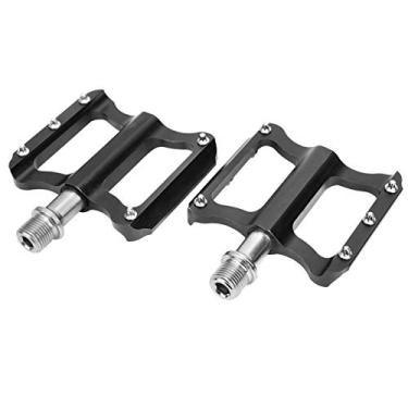 Imagem de KIMISS Pedal Plano Ultraleve para Bicicleta de Estrada ZTTO - Pedais de Bicicleta Antiderrapantes Em Liga de Alumínio para Desempenho Aprimorado (Preto)