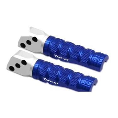 Imagem de Anti-derrapante Apoio para os pés do passageiro traseiro esquerdo e direito cnc, apoio para os pés, pedais para MT-10 mt10 2016-2023 2021 2020(Blue MT-10)