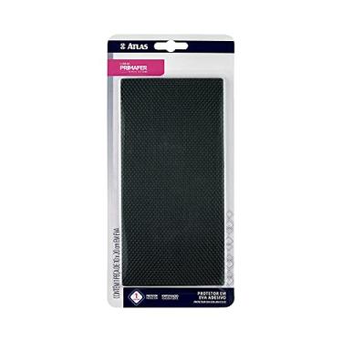 Imagem de Atlas - Protetor de Espuma de EVA com Adesivo com Fita Dupla-face, Tamanho 10x20cm, Cartela com 1 Peça, Cor Preta