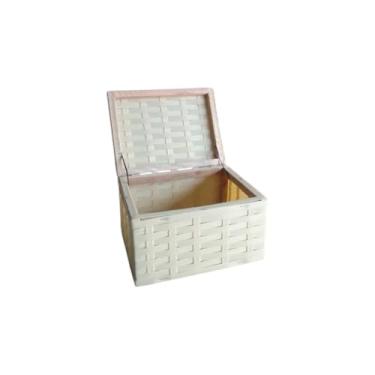 Imagem de Baú Decorativo N2 para Presentes e Lembrançinhas (PALHA)