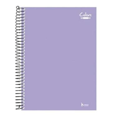 Imagem de Caderno 10 matérias 200 folhas Linha Colors (LILAS)