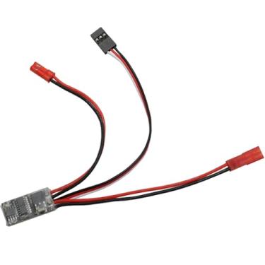 Imagem de Controlador de velocidade do motor bidirecional ESC 1-3S escovado 10A com freio/sem freio 1A BEC para veículo RC carro barco modelo (bidirecional sem freio)