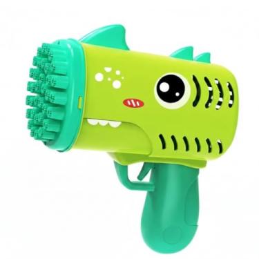 Imagem de Máquina Bolhas De Sabão Automático Dinossauro Lança Bolha De Sabão Brinquedo Elétrico Automático Á Pilha PREMIUM SYANG (VERDE)