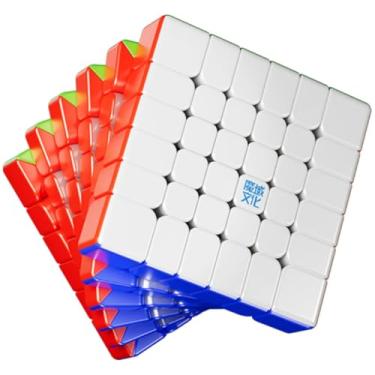 Imagem de MoYu Aoshi V4 Ímã de pista única 6x6 cubo mágico Aoshi WRM V4 6x6x6 cubo de velocidade de pista única 144 cubo magnético sem adesivo