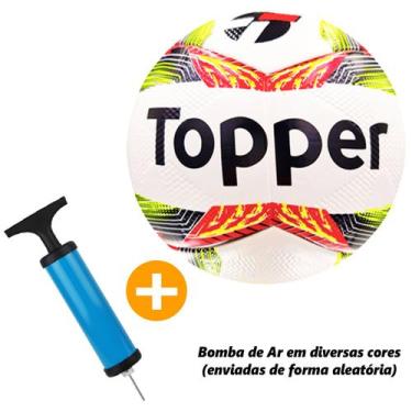 Imagem de Kit Bola Bomba de Ar Campo Futsal Volei Society Jogo Esporte - - Toppe