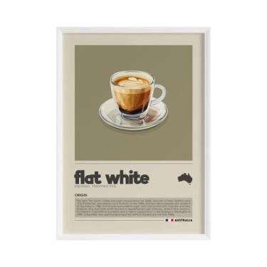 Imagem de Pintura Em Tela De Café Americano, Latte, Macchiato E Flat White, Ilus