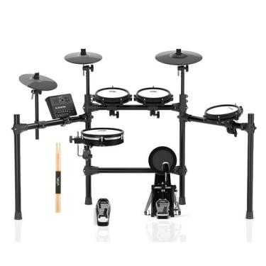 Imagem de Bateria Eletrônica Voik BOOST700 MIDI USB Pad Mesh 8 Peças 15 Kits Cai