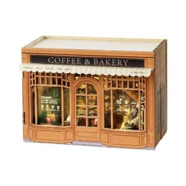 Imagem de Mini Casa De Bonecas De Madeira DIY Em Miniatura, Kit De Modelo 3D Com