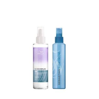 Imagem de Wella BlondorPlex Care Line Leave-in Protective 145ml + Shine 200ml - 