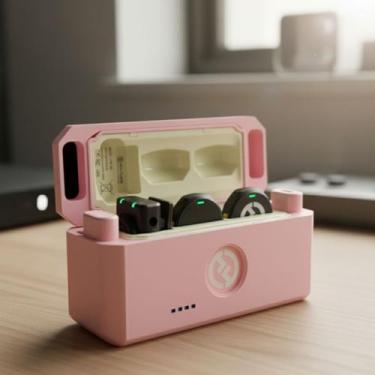 Imagem de Capa Anti Impacto Para Case Microfone Lark M2 Hollyland - Next3D, Rosa