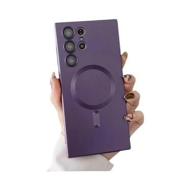 Imagem de Capa Magnética Fosca Para Samsung S25 S24 S23 S22 Ultra S21 S20 plus N