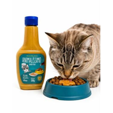 Imagem de Molho Sabor Peixe Ração Gato Adulto Pet 250g Animalissimo