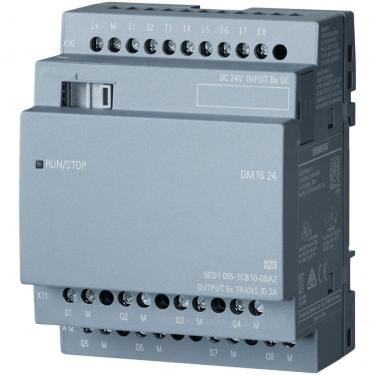 Imagem de Módulo de Expansão 6ED1055-1CB10-0BA2 com 8 Entradas e 8 Saídas Digitais 24Vcc Montagem em Trilho DIN Siemens
