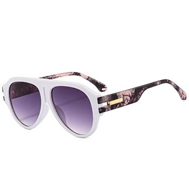 Imagem de Óculos de Sol Quadrado Feminino Vintage Grande Armação Tons Masculino Tendência Design Óculos de Sol de Luxo UV400 Óculos Grandes Gafas Óculos,branco,A