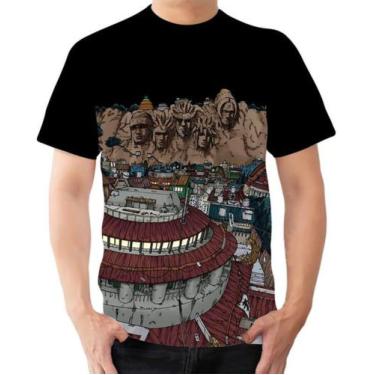 Imagem de Camiseta Camisa Personalizada Vila Da Folha Anime Naruto - Dias No Est